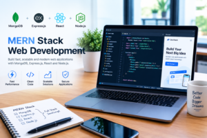 MERN stack web development with MongoDB, Express.js, React, and Node.js